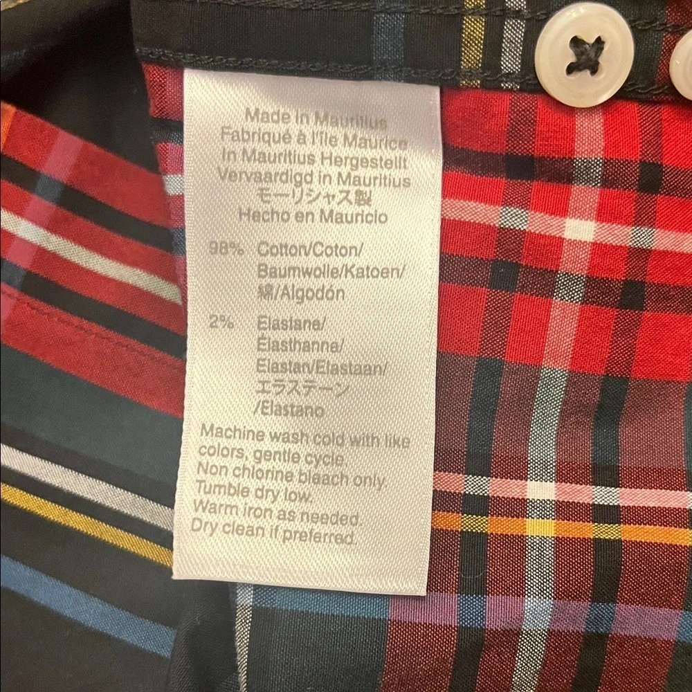 J. Crew vibrant plaid